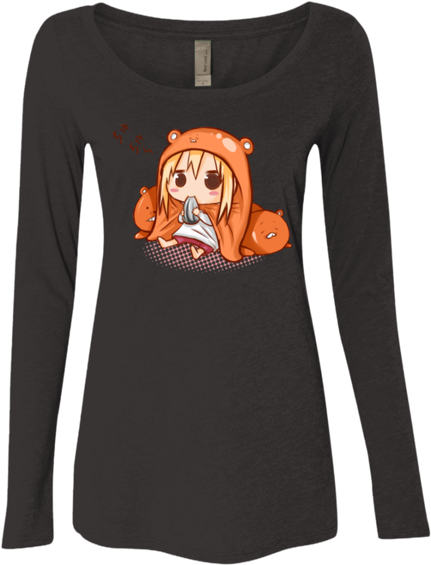 Umaru Chan Women's Triblend Long Sleeve Shirt - Shopbozz Umaru Chan T-shirt Many Types, Sizes And Colors (1155x1155), Png Download