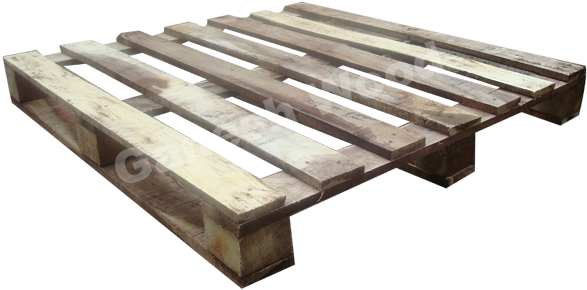 Four Way Wooden Pallets - Pallet (600x345), Png Download