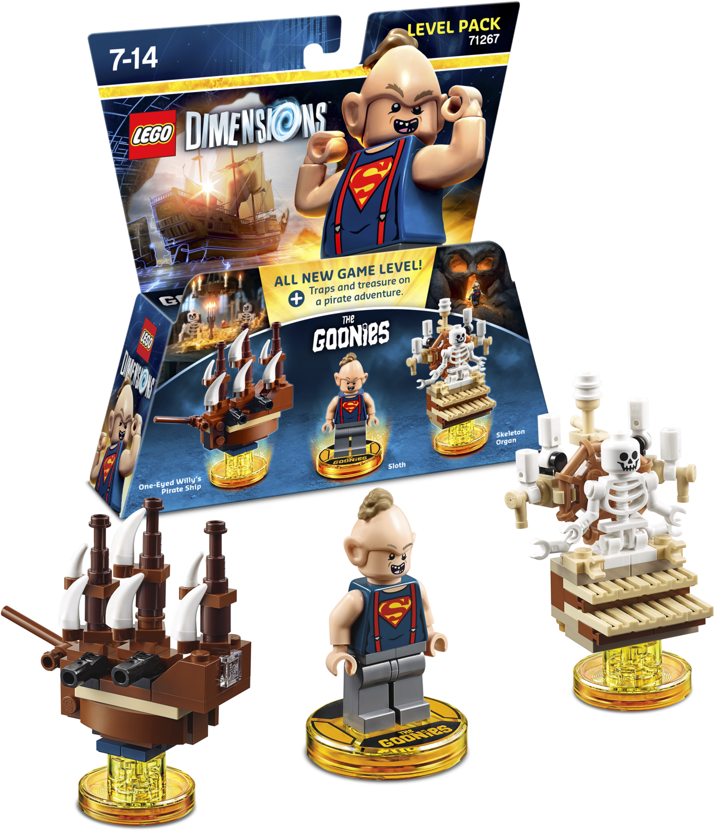 Lego Dimensions Level Pack Goonies Lego Dimensions - Goonies Lego Dimensions Level Pack (2000x2000), Png Download