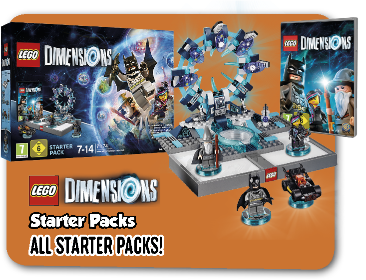 Lego, Lego Dimensions, Smyths Toys - Lego Dimensions Starter Pack 71170 - Ps3 (756x756), Png Download