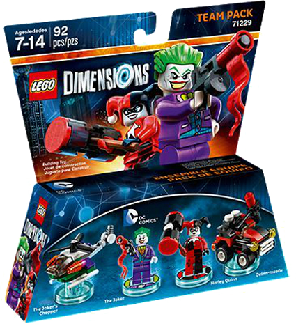 Lego Dimen Team Dc Comics, , Large - Lego Dimensions 71229 (425x468), Png Download