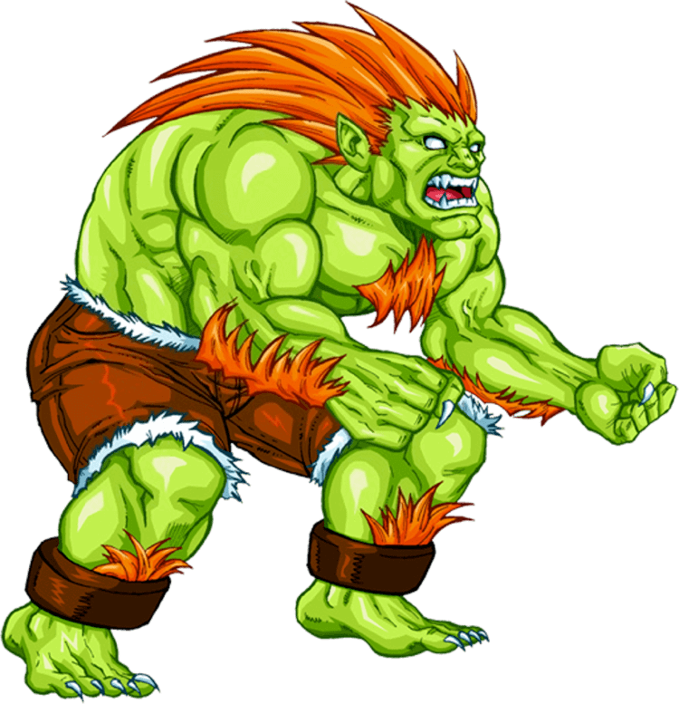 Personajes De Street Fighter Blanka (750x777), Png Download