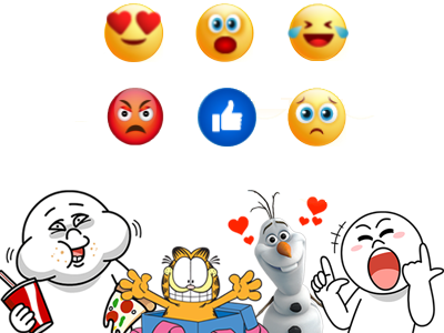 Nice Unicode Text Emojis - Cartoon (400x300), Png Download