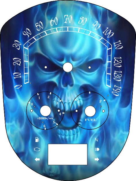Stratoliner Blue Flame Skull - Blue Madness Twin Duvet (474x631), Png Download