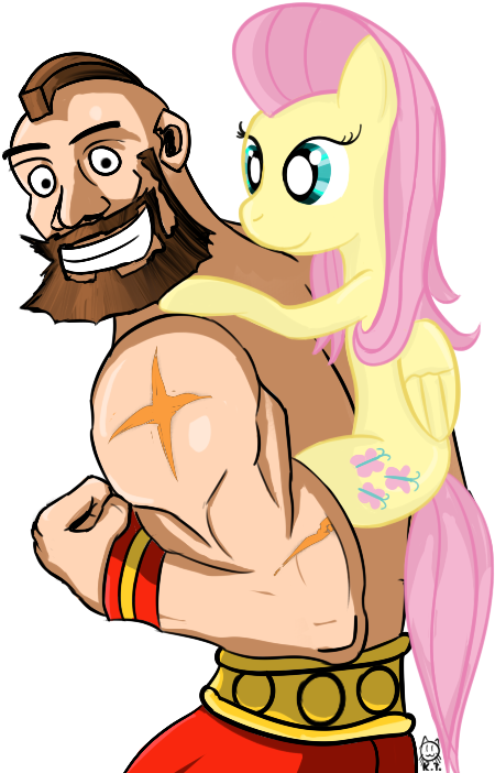 Cheshiresdesires, Crossover, Fluttershy, Human, Piggyback - Cartoon (800x800), Png Download
