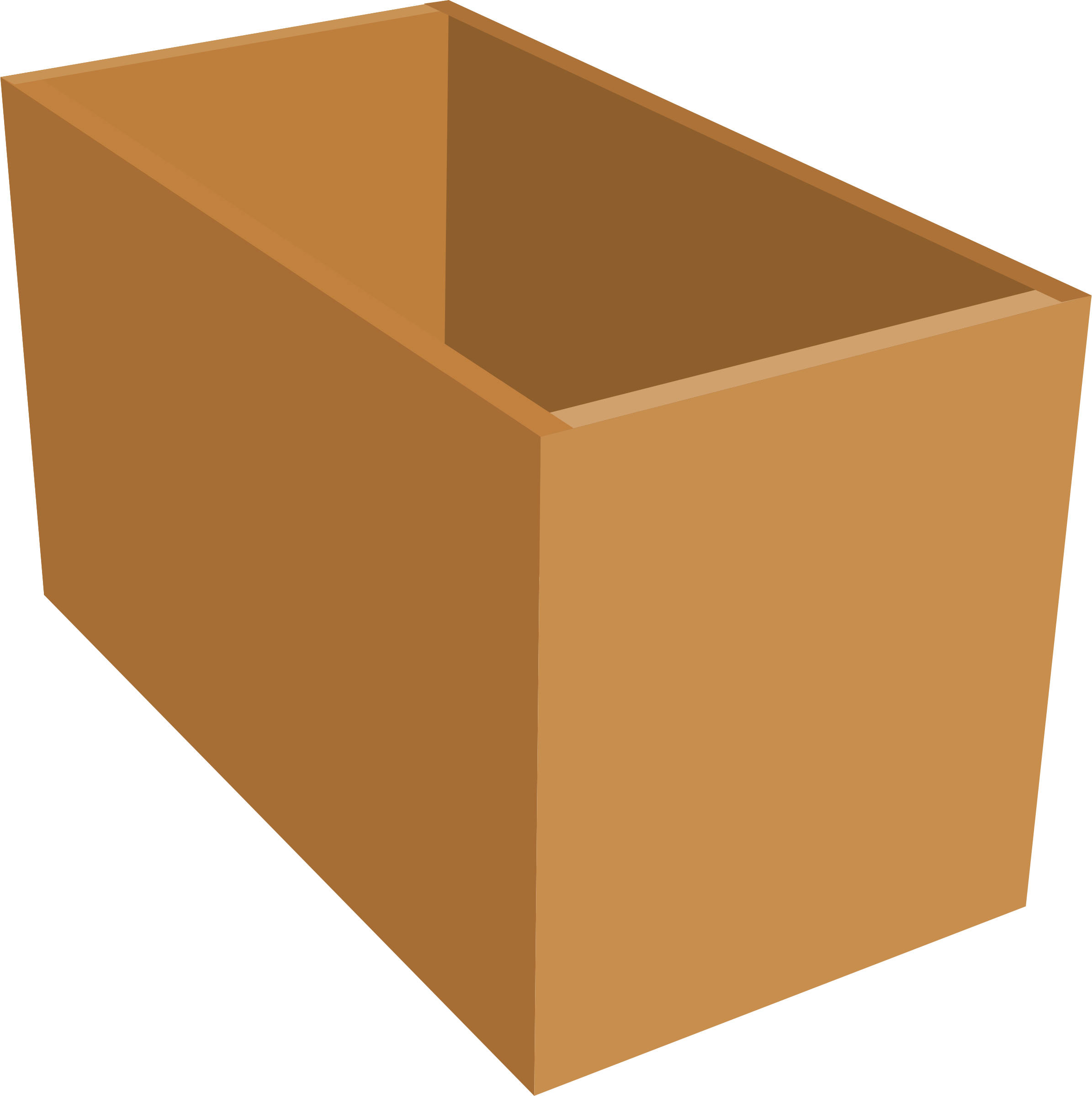 Big Image - Wooden Box Clipart (2390x2400), Png Download