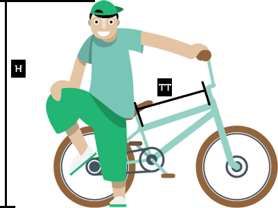 Bmx Frame Size 11 (401x300), Png Download