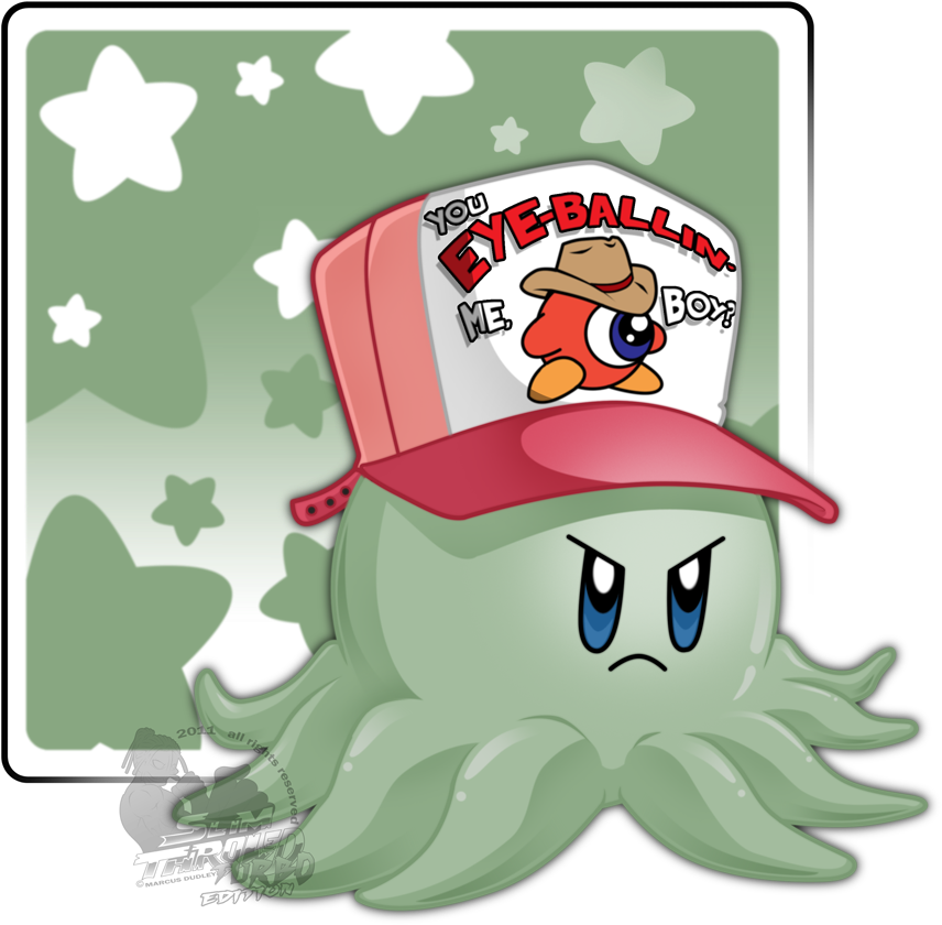 Cb Bor 2 Zangief Green Vertebrate Cartoon Fictional - Kirby Harley Quinn (900x900), Png Download