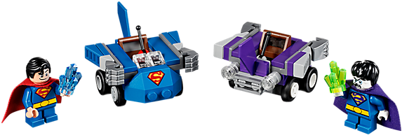 Superman Vs - Lego Super Heroes Mighty Micros: Superman Vs. Bizarro (600x450), Png Download