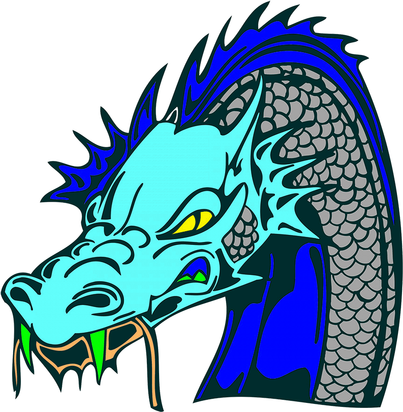 Purple Dragon Head, Ice Dragon Head - Tales Of Wonder [book] (886x886), Png Download