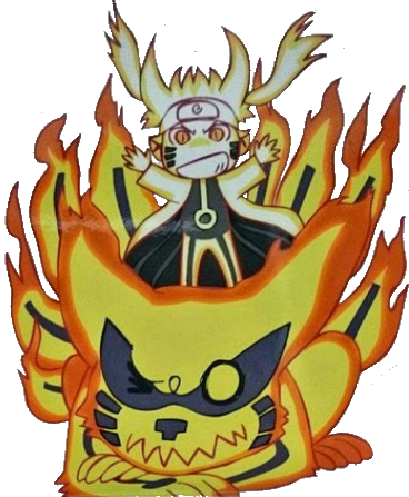 Dimensional Portal Chibi Naruto Chibi Kurama - Kurama En El Hombro De Naruto (368x447), Png Download