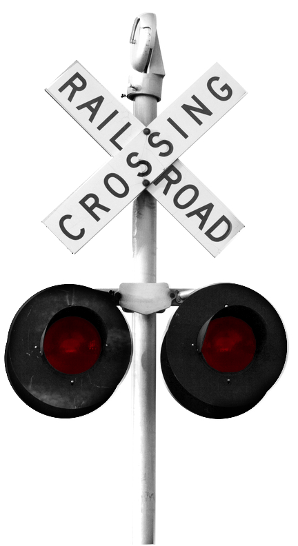 Railroad Crossing - Traffic Signs Crossing Railroad (432x792), Png Download