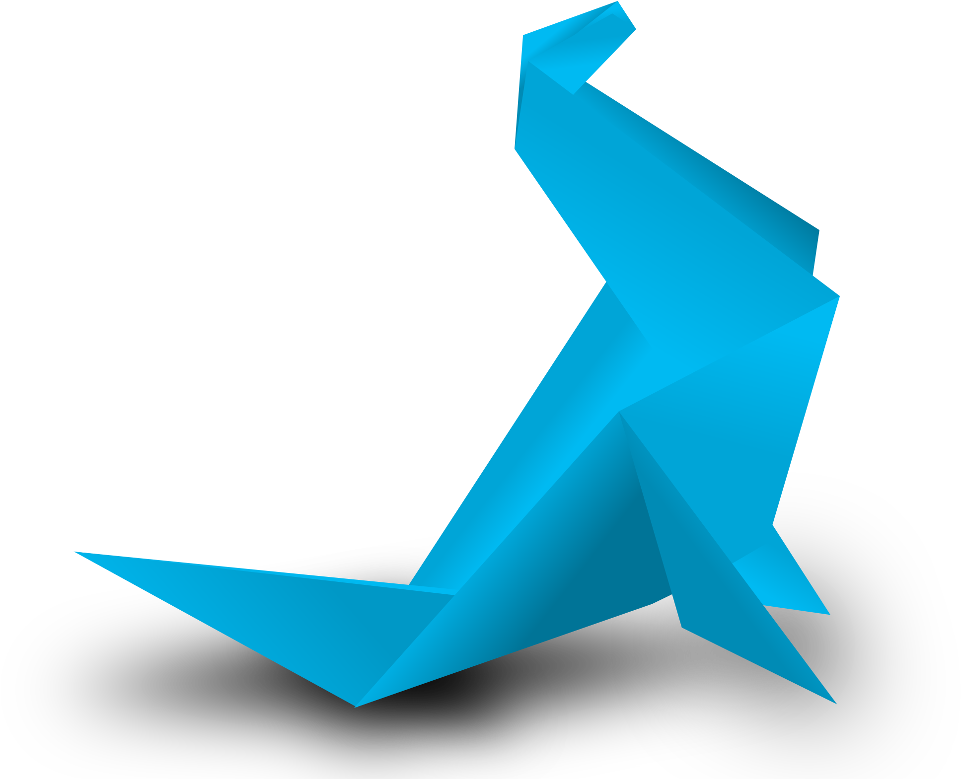 This Free Icons Png Design Of Foca Origami (2400x1691), Png Download