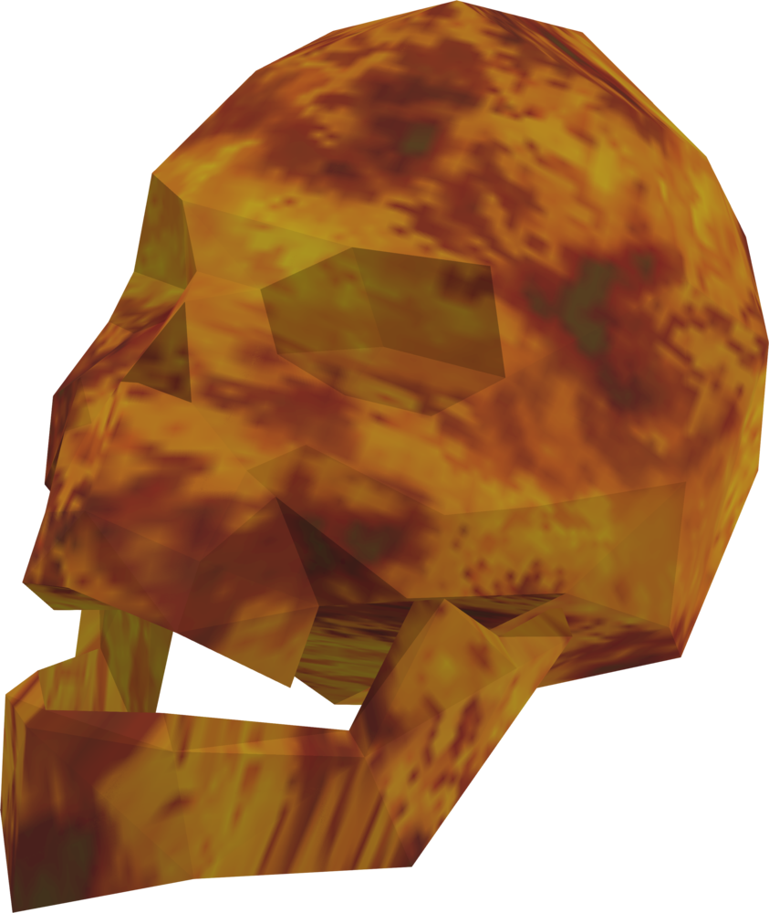 The Flaming Skull Was A Vanity Item Obtained By Redeeming - Wiki (843x1000), Png Download