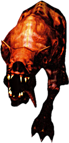 Flaming Attack Dog - Dark Souls Undead Attack Dog (256x507), Png Download