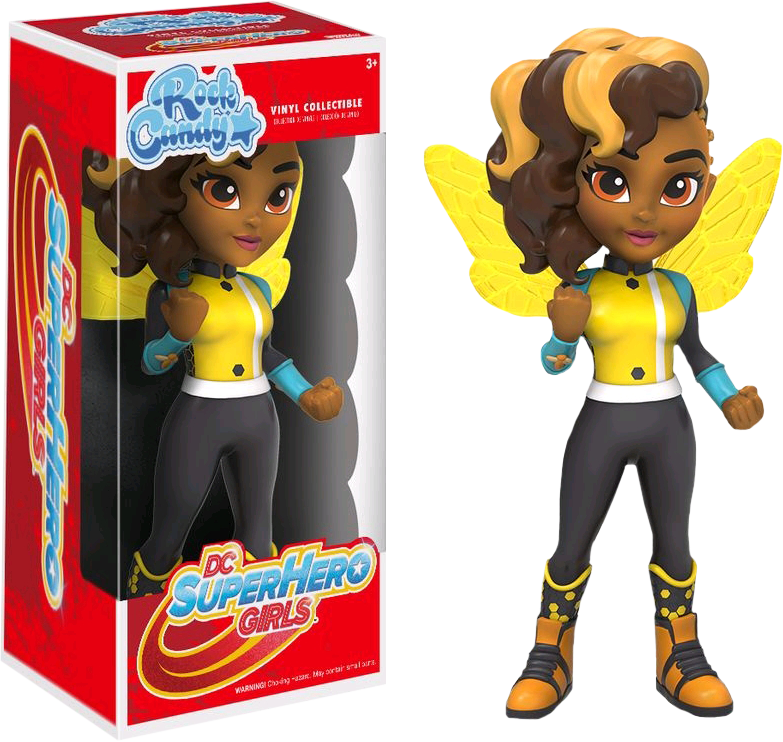 Bumblebee Rock Candy 5” Vinyl Figure - Dc Superheroes Girls Cartoon (783x742), Png Download
