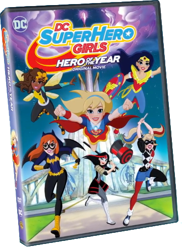Dc Super Hero Girls - Super Hero Girls Dvd (360x488), Png Download