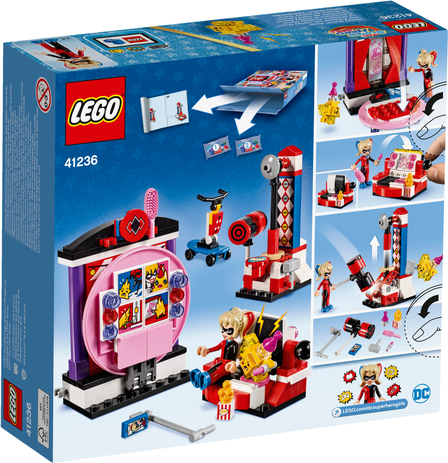 Lego Dc Super Hero Girls - Lego Dc Super Hero Girls Sypialnia Harley Quinn 41236 (2400x1800), Png Download