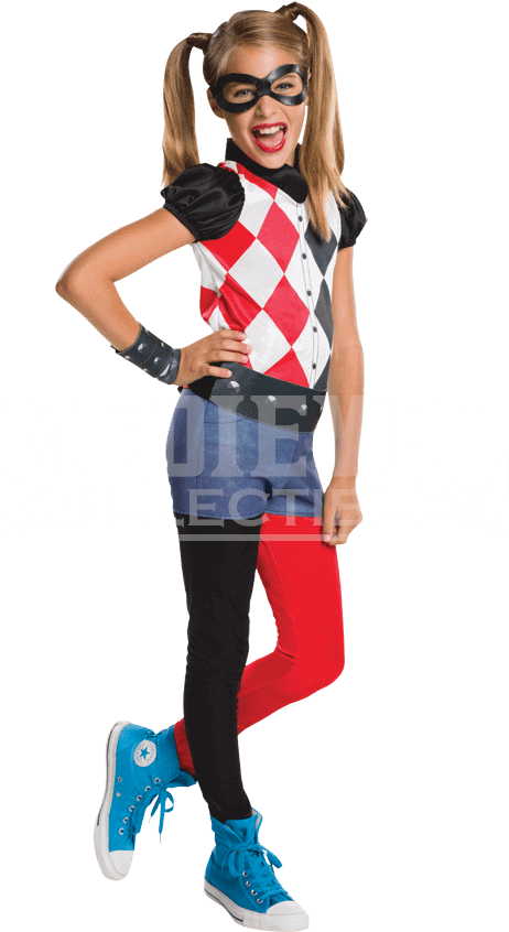 Dc Superhero Girls Harley Quinn Costume (850x850), Png Download