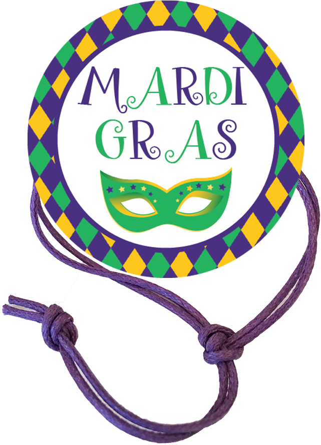 Mardi Gras Napkin Knot - Mardi Gras (1080x1080), Png Download
