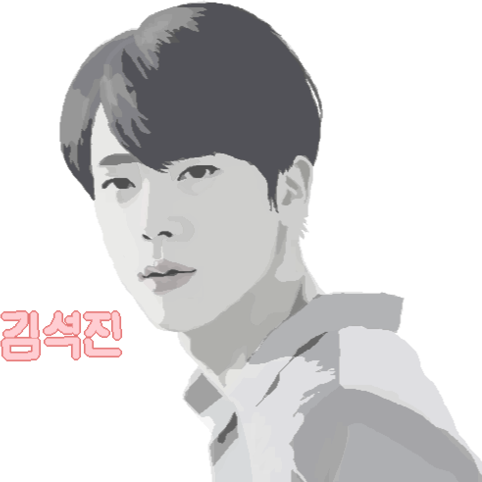 Kim Seokjin - Illustration (1000x1000), Png Download