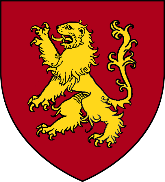 Lannister Shield Minus Slogan Houses, Slogan, Homes, - Richard The Lionheart Sigil (571x629), Png Download