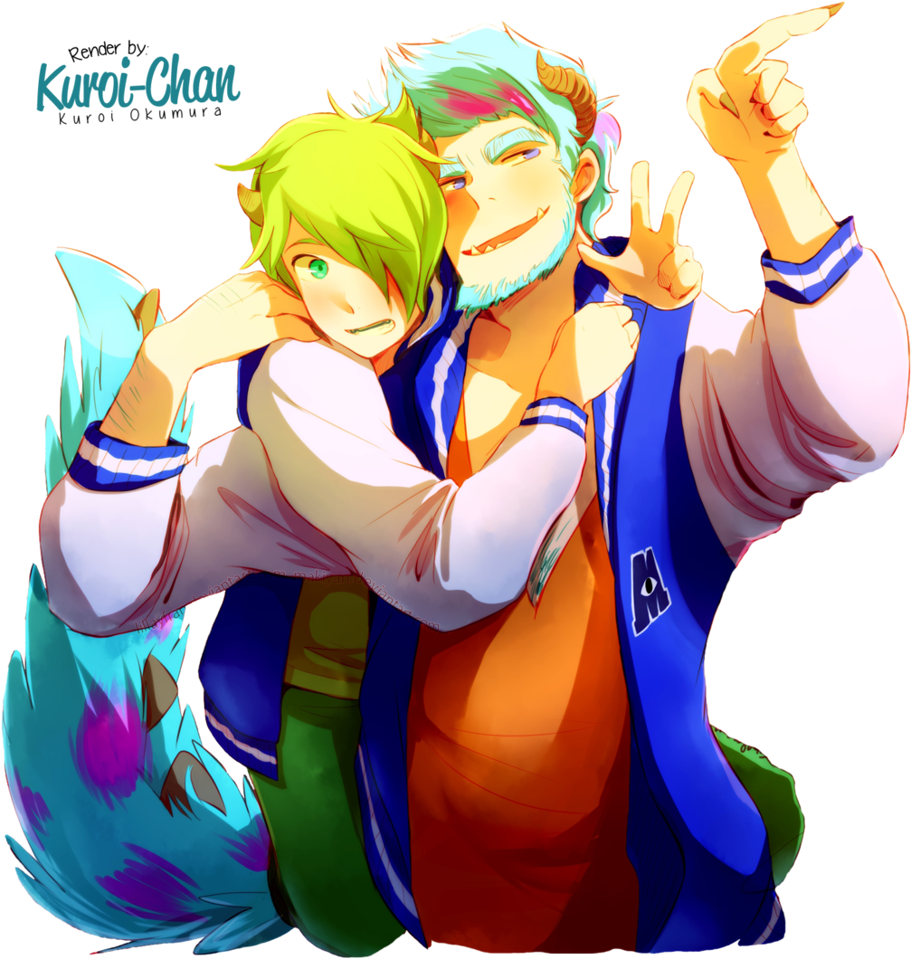 Monsters Inc Yaoi - Monster University Anime Yaoi (1024x1081), Png Download