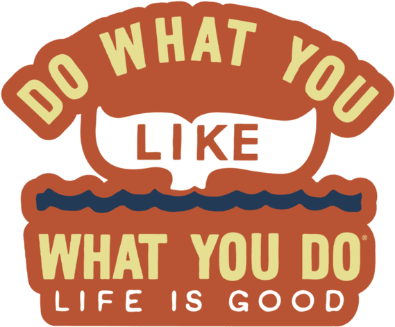 Whale Tail Die Cut Sticker (570x570), Png Download