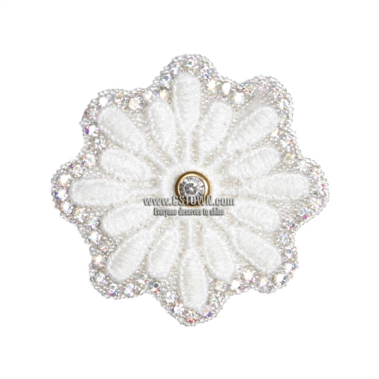 Snow-like White Embroidery Patch With Rhinestones - Fallout 76 Leaked Release Date (780x780), Png Download