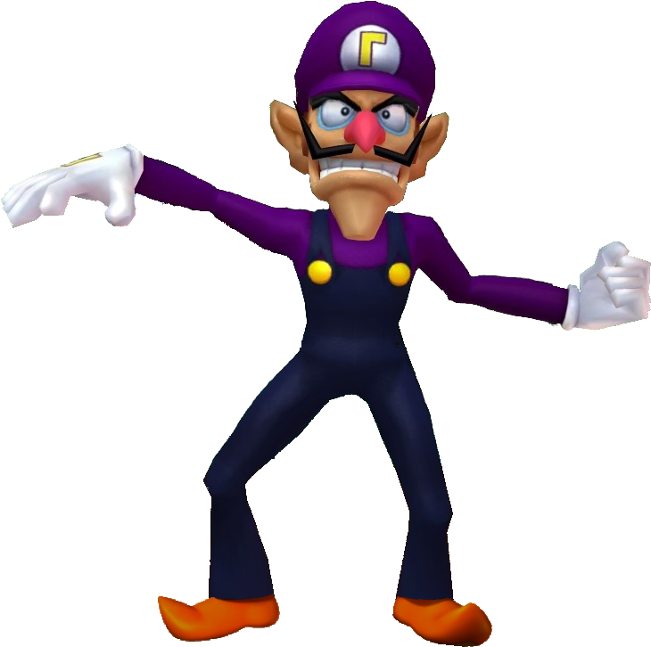 Waluigi2 - Mario Party 5 Waluigi (729x752), Png Download