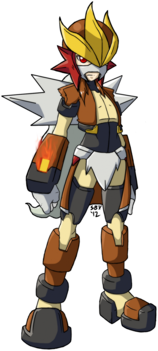 Model E Entei Zx By Silver Blur X D4vny1y - Megaman X Pokemon (543x1200), Png Download