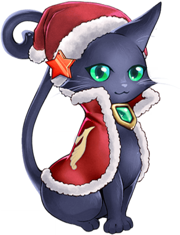 Cat Christmas Png (480x640), Png Download