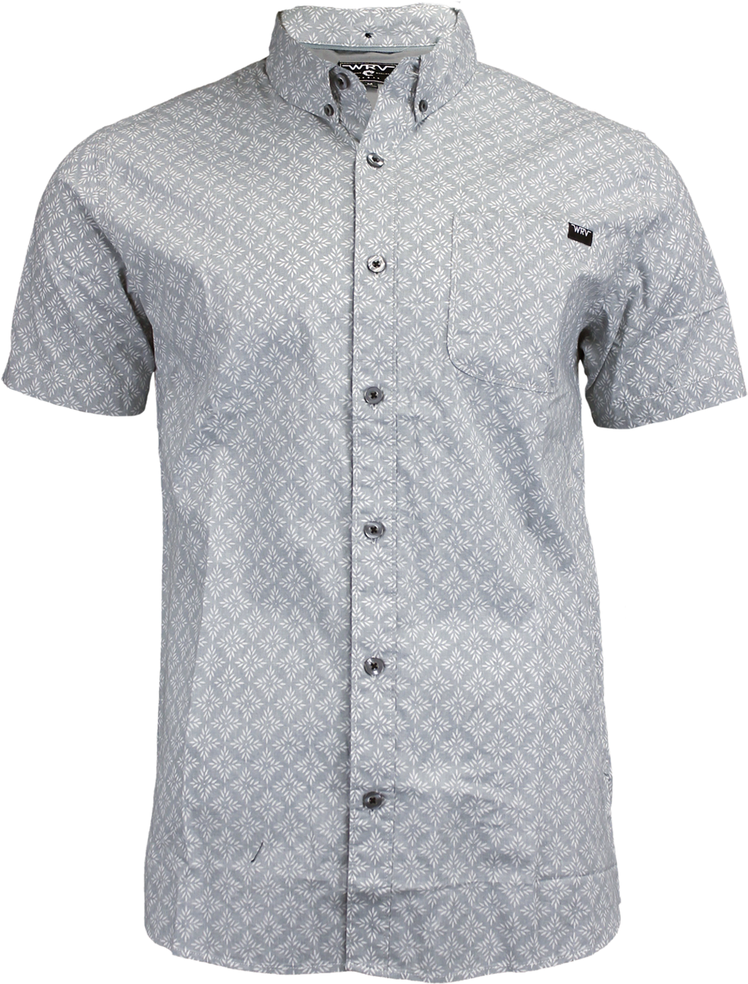 Silver Bonzi Button Up - Blue (1200x1400), Png Download