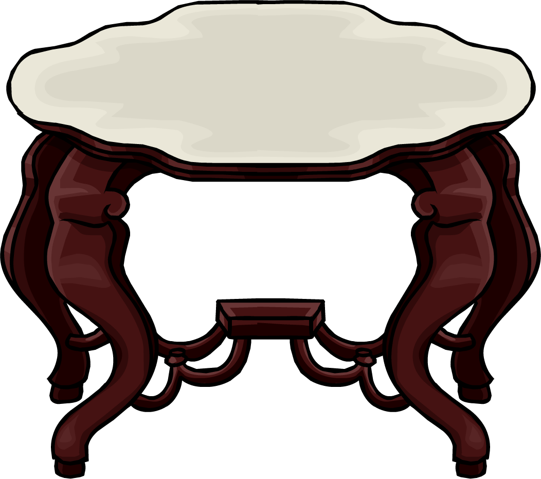 Regal Table Icon - Club Penguin Table (1052x931), Png Download