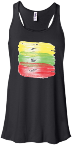 Brush Strokes Bella Canvas Juniors Girls Racerback - Usa Flag Hockey Ladies Tee (480x480), Png Download