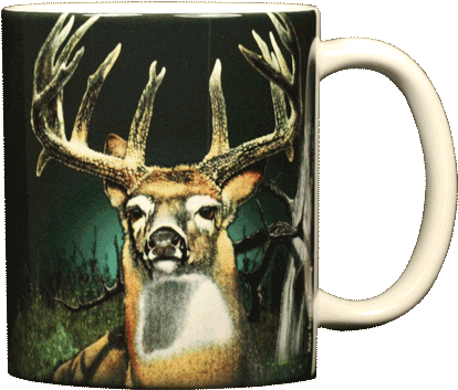 At019 Deer Bk Mug - Elk (420x375), Png Download