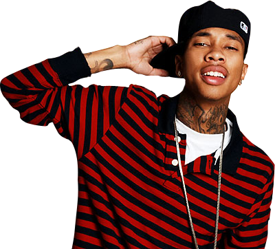 Tyga Stripes Psd7333 - Jay Z When He Was Younger (400x362), Png Download