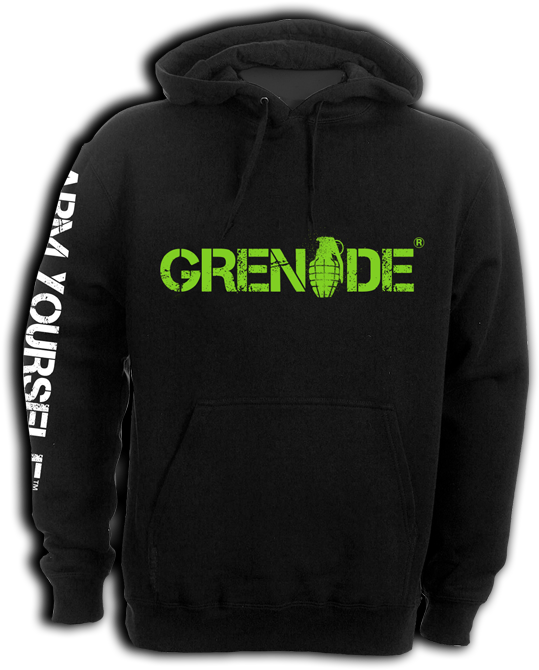 Grenade® Hooded Sweatshirt - Hoodie (600x800), Png Download