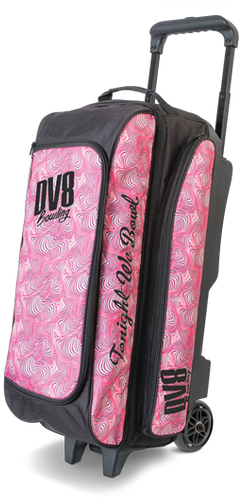 Dv8 Freestyle Triple Roller Pink Swirl Free Shipping - Pink Bowling Bags (500x500), Png Download