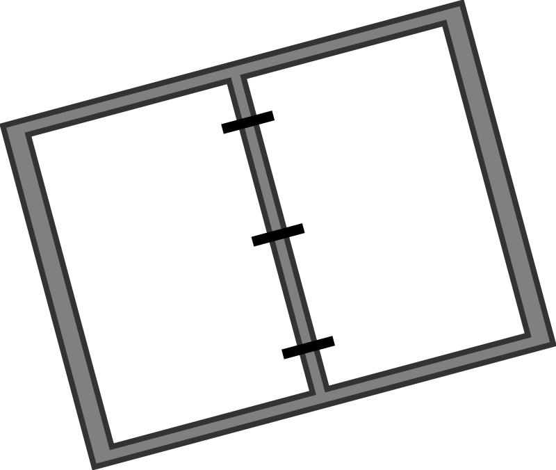 Free Stock Photos - Open Binder Clipart (800x676), Png Download