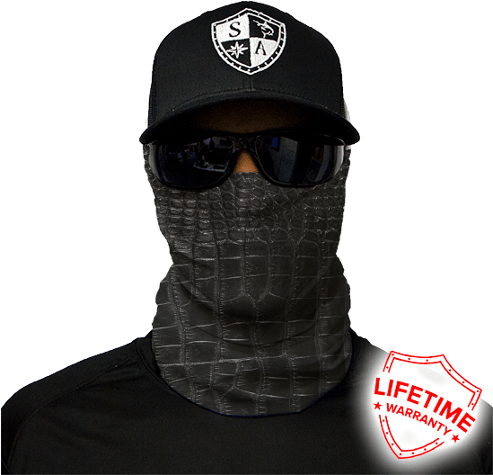 Alligator Skin - Blue Skull Face Mask (548x548), Png Download