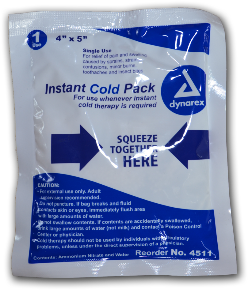 Download Instant Cold Pack Dynarex Disposable Instant Cold Pack, 5" X