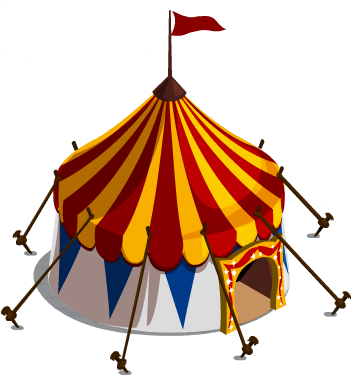 Clipart Info - Carnival Tent (366x383), Png Download