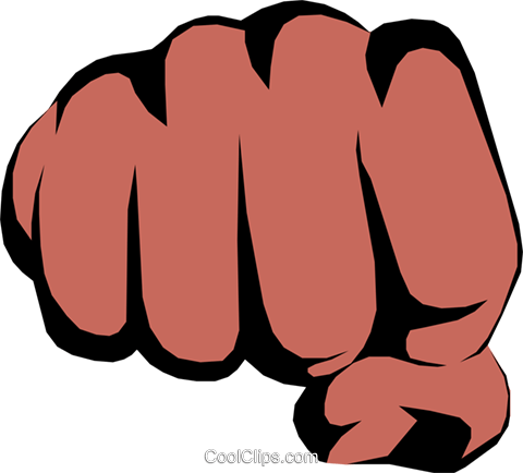 Fists Royalty Free Vector Clip Art Illustration (480x434), Png Download