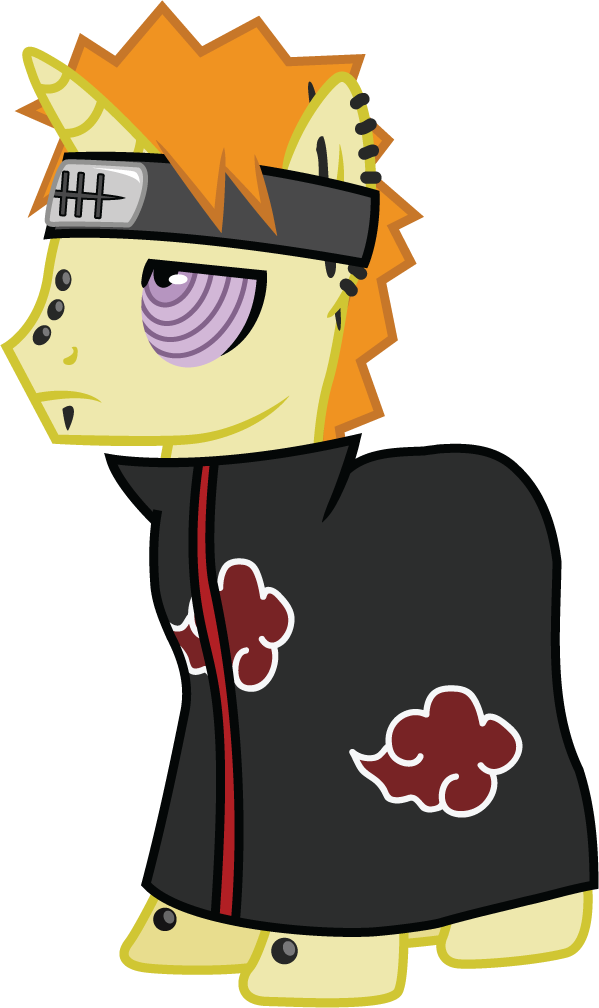 Ah-darnit, Naruto, Pain, Pain , Ponified, Safe, Simple - Pain Naruto As A Pony (599x1008), Png Download
