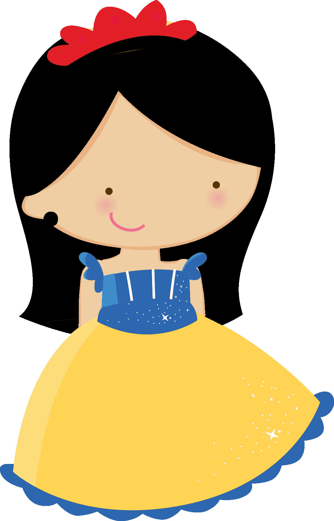 Cute Snow White Clipart (1089x1698), Png Download