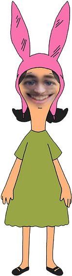 0 Replies 0 Retweets 0 Likes - Louise From Bob's Burgers (343x603), Png Download