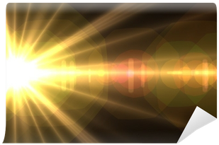 Star, Sun With Lens Flare - Lens (400x400), Png Download