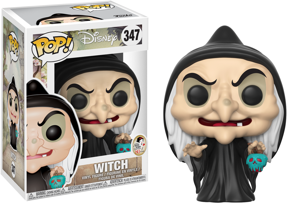 Vinilo Disney Blancanieves Y Los Siete Enanitos Bruja - Snow White Witch Funko Pop (1024x731), Png Download