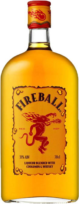 Fireball Cinnamon Whisky Needs No Introduction - Fireball Whisky (388x762), Png Download